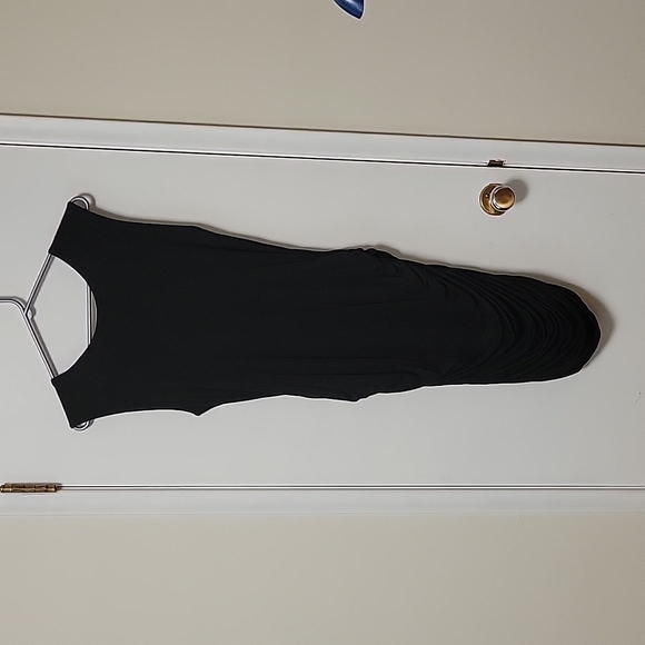 LNA - Medium, black, dress with rushing on sides - Picture 2 of 3
